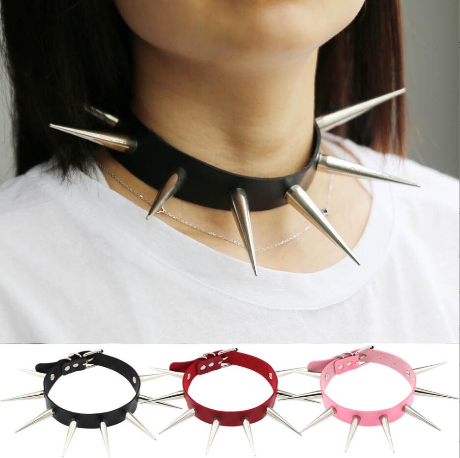 Goth Punk Spike Choker - Emo 스파이크 초커 펑크 칼라 여성
