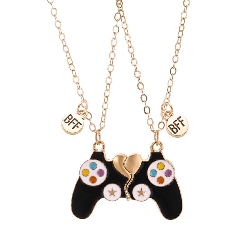 자석으로 연결되는 커플용 게임 컨트롤러 펜던트 목걸이, - Magnetic Couple Matching Necklaces 리뷰 및 가격