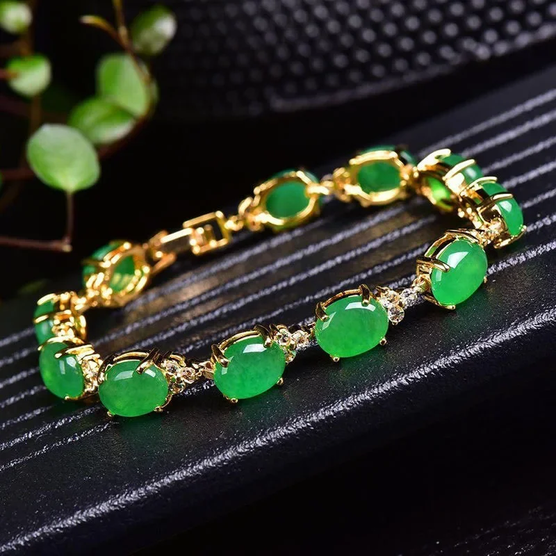 자연 녹색 옥 마노 사랑 비즈 팔찌 조정 가능한 팔찌  - Bracelets 리뷰 및 가격