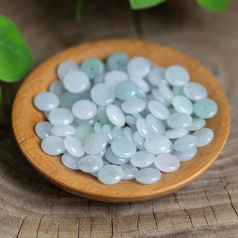 10pcs 천연 에메랄드 화이트 옥 핑 앤 매듭 DIY - Bracelets 리뷰 및 가격