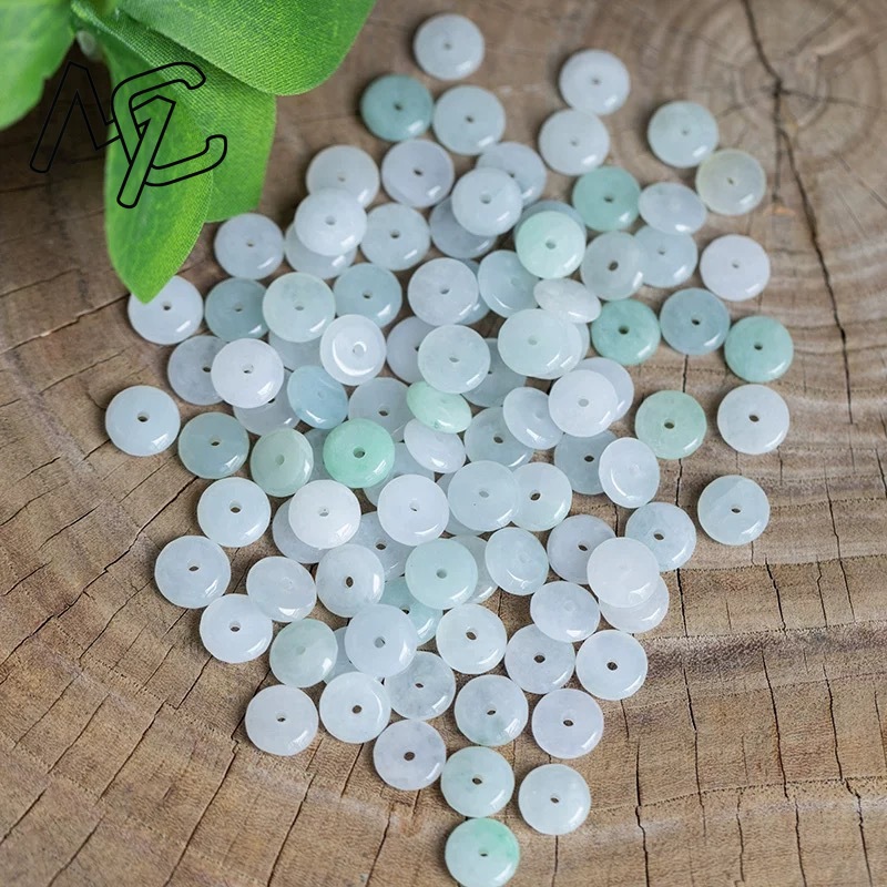 10pcs 천연 에메랄드 화이트 옥 핑 앤 매듭 DIY - Bracelets 리뷰 및 가격
