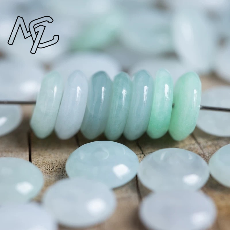 10pcs 천연 에메랄드 화이트 옥 핑 앤 매듭 DIY - Bracelets 리뷰 및 가격