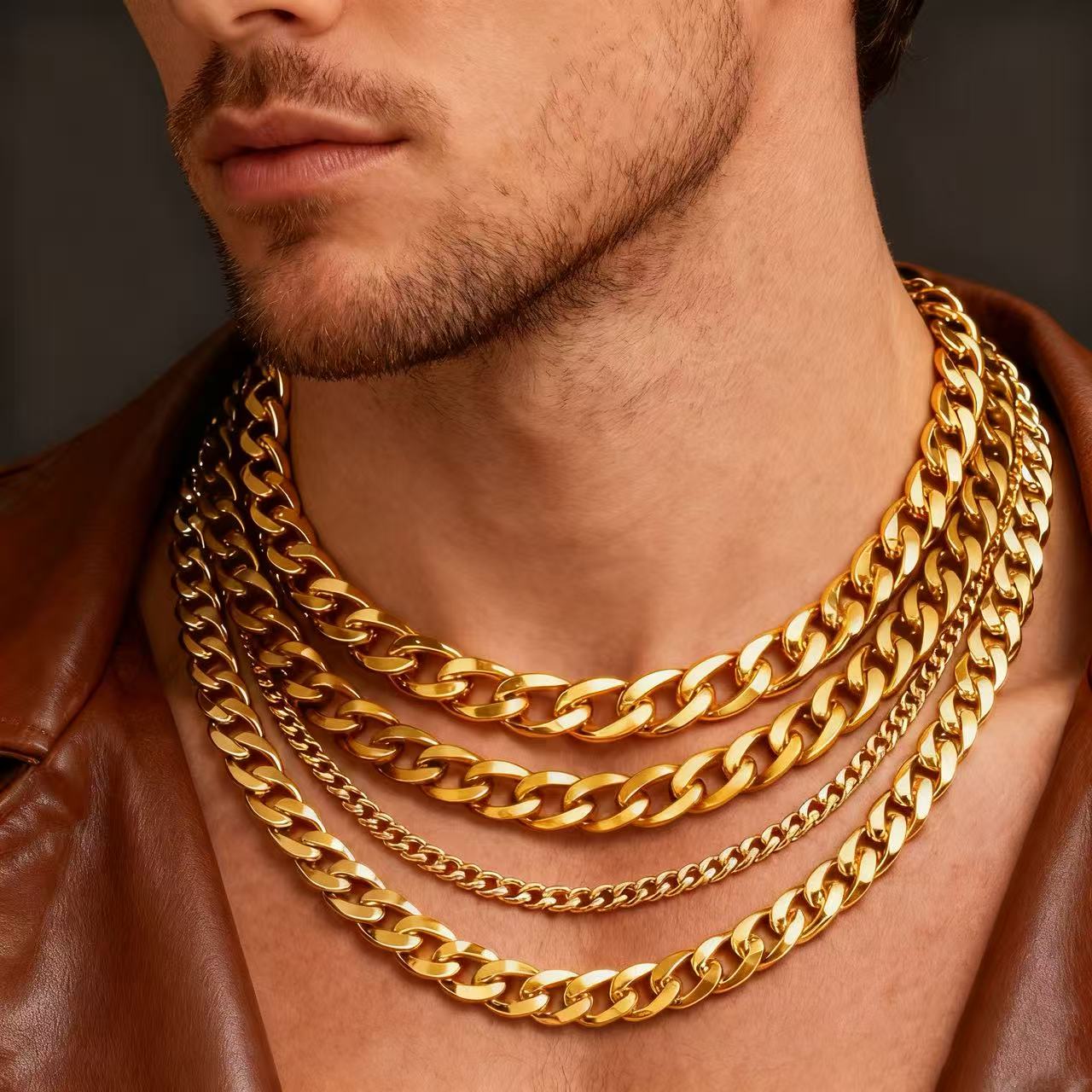 HNSP 남성용 스테인리스 스틸 쿠바 링크 체인 목걸이 - Cuban Link Chain 12Mm 리뷰 및 가격