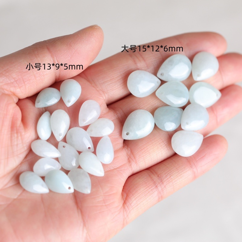 5PC 천연 옥 에메랄드 물방울 비즈 액세서리 DIY  - Earrings 리뷰 및 가격