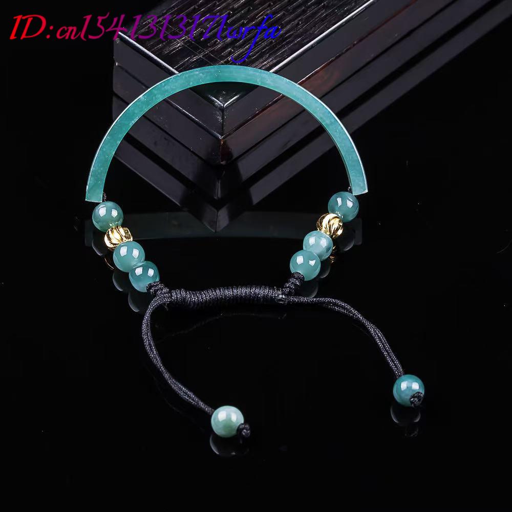 미얀마 비취 팔찌 액세서리 조각된 보석 천연 버마 비취 - Bracelets 리뷰 및 가격