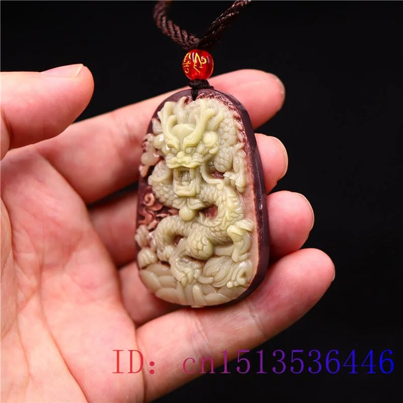 보라색 가운 옥 드래곤 펜던트 목걸이 중국 보석 자연  - Necklaces 리뷰 및 가격