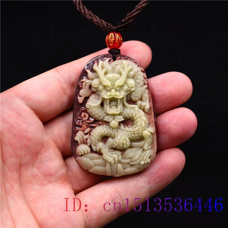 보라색 가운 옥 드래곤 펜던트 목걸이 중국 보석 자연  - Necklaces 리뷰 및 가격